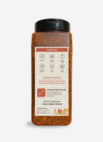 Jar of all-natural chicken dewormer powder with chili for flock health