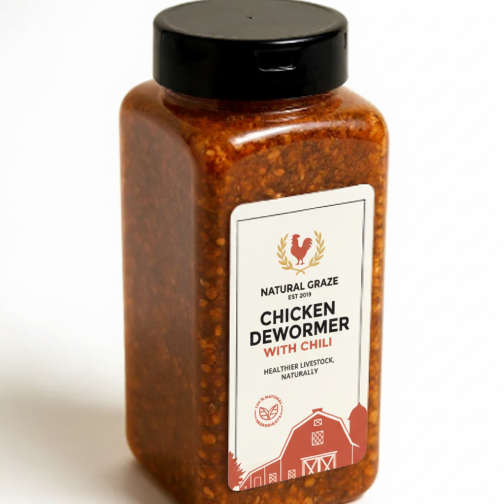 Natural Graze Chicken Dewormer with Chili – poultry health supplement